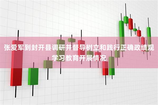 张爱军到封开县调研并督导树立和践行正确政绩观学习教育开展情况
